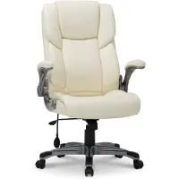 COLAMY Sedia da ufficio – Sedia ergonomica per scrivania con schienale alto, braccioli pieghevoli e funzione di inclinazione regolabile