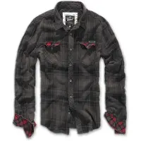 Brandit Camicia marrone / mocca / rosso / nero