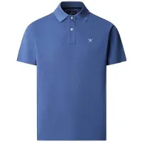 Hackett per uomo. HM5600203 Polo Slim Fit con logo blu (S), Casual, Cotone, Classico, Manica corta