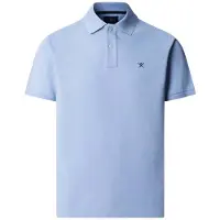 Hackett per uomo. HM5600203 Polo Slim Fit con logo blu (S), Casual, Cotone, Classico, Manica corta
