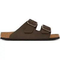Birkenstock per uomo. 1032761 Sandali in Pelle Arizona Wire Buckle (Vestibilità Regolare) marrone (45), Basso, Nubuck, Nessuno, Casual