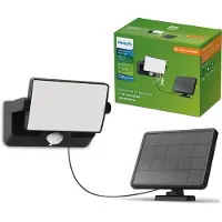 Philips Lampade da parete Fyns, 8,2 W, Nero, Plastica, III, Stile contemporaneo, Garage, Giardino, Terrazza, Rilevatore di movimento, Sensore giorno/notte