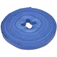 OEM Tubo di scarico rinforzato in poliestere e PVC, 50 metri, blu, 1 pollice (25 mm), 3 bar
