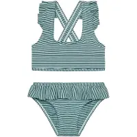 Color Kids Kid's Bikini with Skirt Bikini Bambini (122, turchese)