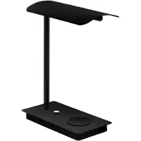Eglo Lampada LED da tavolo Arenaza, dimming, QI, nero