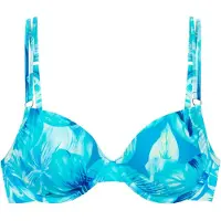 s.Oliver Top per bikini blu reale / blu chiaro / giallo / giallo chiaro