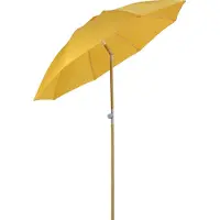 SVITA ombrellone bambù 2m inclinabile da giardino ombrellone da balcone giallo