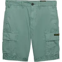 Superdry per uomo. M7110485A Bermuda cargo leggeri in ripstop verde (30), Casual, Cotone