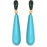 Luxenter Orecchini 'WINGI' blu / verde