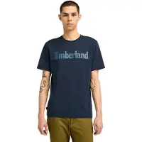 Timberland Wordmark Logo Short Sleeve Tee Dark Blue Taglia: S | T-shirt stampate Outlet | Uomo | Blu