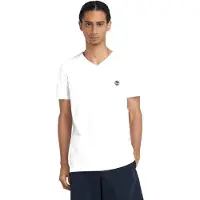 Timberland V Neck Short Sleeve Tee White Taglia: S | Magliette basic Outlet | Uomo | Bianco