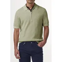 NN07 Hansie Ss Zip 6600 Knit Sage Green Taglia: S | Polo Outlet | Uomo | Verde