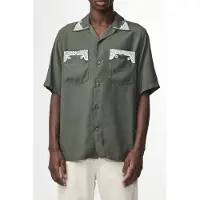 NN07 Julio Ss 2 Pkt 5027 Short Sleeve Croc Green Taglia: XL | Camicie Casual Outlet | Uomo | Verde