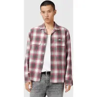 AllSaints Shams Ls Shirt Claret Red Taglia: XS | Camicie Casual Outlet | Uomo | Rosso