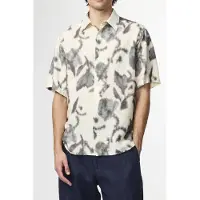 NN07 Freddy Ss No Pkt 5971 Short Sleeve Ecru Print Taglia: M | Camicie Casual Outlet | Uomo | Marrone