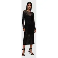 AllSaints Rosalie Anita Maxi D Black/brown Taglia: 10 | Abiti Midi Outlet | Donna | Nero