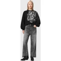 AllSaints Tigress Cygni Sweat Black Taglia: XS | Maglie a manica lunga Outlet | Donna | Nero
