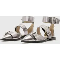 AllSaints Sutton Metallic Shoe Gunmetal Grey Taglia: 37 | Infradito Outlet | Donna | Grigio