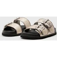 AllSaints Sian Raffia Sandal Silver Taglia: 36 | Infradito Outlet | Donna | Grigio