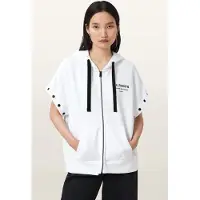 AllSaints Omnium Amphia Hoody Optic White Taglia: L | Felpe con cappuccio Outlet | Donna | Bianco
