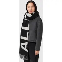 AllSaints Underground Scarf Black/white Taglia: OS | Sciarpe Outlet | Donna | Nero