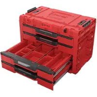 Qbrick System PRIME Drawer 4 Toolbox Expert RED ULTRA HD cassetta degli attrezzi modulare con 4 cassetti 542 x 335 x 369 mm 21,2 l