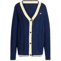 Adidas Gilet / Cardigan CABLE KNIT CARDIGAN donne - Blu - EU S
