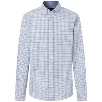 Hackett London per uomo. HM3010752 Camicia a quadretti verdi a tre colori (XL), Casual, Verde, Cotone, Classico, Manica lunga