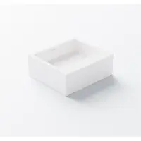 Steinberg Série 440 lavabo à poser, anguleux, sans trop-plein, 430x380x155mm, SOLIDSurface, 4407300W, 4407300W