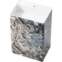 Steinberg Série 540 Lavabo sur pied, en îlot, angulaire, avec trou pour robinetterie, avec trop-plein, 600x420x900mm, 540712150, 540712150