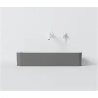 Steinberg Série 440 lavabo à poser, anguleux, sans trop-plein, 590x395x120mm, SOLIDSurface, 440714006, 440714006
