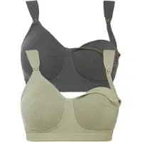 Bonprix Reggiseno da allattamento grigio sfumato / verde sfumato