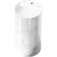 Steinberg Série 540 Lavabo sur pied, en îlot, rond, avec trou pour robinetterie, avec trop-plein, 455x455x900mm, 540602152, 540602152