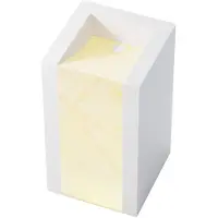 Steinberg Série 540 Lavabo au sol, carré, sans trop-plein, 420x500x900mm, champagne, blanc mat, 5407100, 5407100