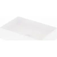Steinberg Série 440 lavabo à poser, rectangulaire, 600x400x145mm, SOLIDSurface, sans trou pour robinet, sans trop-plein, 4407110W, 4407110W