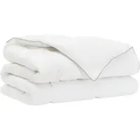 vidaXL Set di piumino e cuscini , 140 x 220 cm, imbottitura invernale, 350 gsm, colore bianco