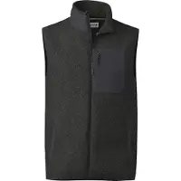 Smartwool Second Cut Fleece Vest Pullover in lana merino Uomo (S, nero/grigio)