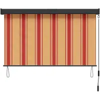 vidaXL Tenda a rullo multicolore 60 x 250 cm in tessuto e alluminio