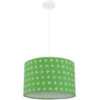 Globo Lighting Lampada a sospensione, motivo calcio, metallo verde, bianco
