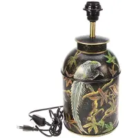 Meander Lampada da tavolo , a forma di scatola cilindrica, colore nero, diametro 17,5 cm, altezza 39 cm