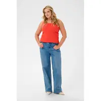 KAFFE CURVE Top 'KCcarina' rosso