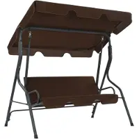 vidaXL Hollywood swing marrone caffè 170×110×153 cm