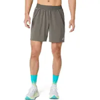 Asics Road 2-n-1 7'' Short Pantaloncini da running Uomo (XL, grigio)