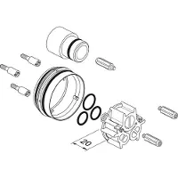 Ideal standard A6680AA Set di prolunghe per miscelatore vasca UP