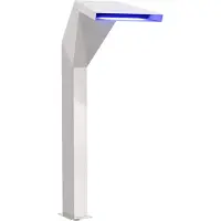 vidaXL Cascata per piscina in acciaio inossidabile 50 x 30 x 90 cm Argento