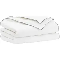 vidaXL Set di lenzuola bianco 137 x 200 cm in cotone, bambù e poliestere