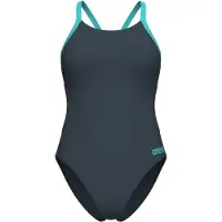 Arena Women's Team Swimsuit Challenge Solid Costume intero Donna (38, blu)