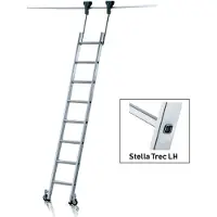 Zarges Scala a pioli mobile , modello Stella Trec LH, con 10 gradini