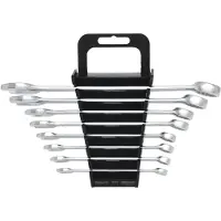 Ks Tools CLASSIC Ringmaulschlüssel-Satz, abgewinkelt, 8-tlg. 8-19mm (517.0048)