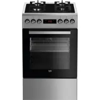 Beko Cucina A Gas Butano Con Forno Fsmt55330dxds 4 Fuochi